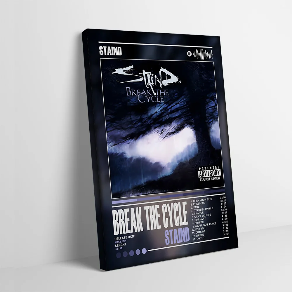 AliExpress NONE Staind - Break the Cycle Album Cover Poster Customizable Printed Canvas Painting for Pictures Wall Art Home Decoration Ornaments