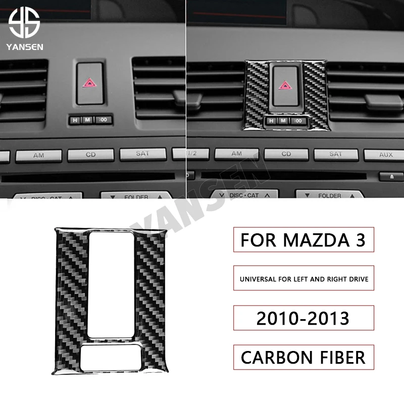 

Car Emergency Light Lamp Switch Decoration Trim Sticker For Mazda 3 Axela 2010 2011 2012 2013 Car Interior Accessories