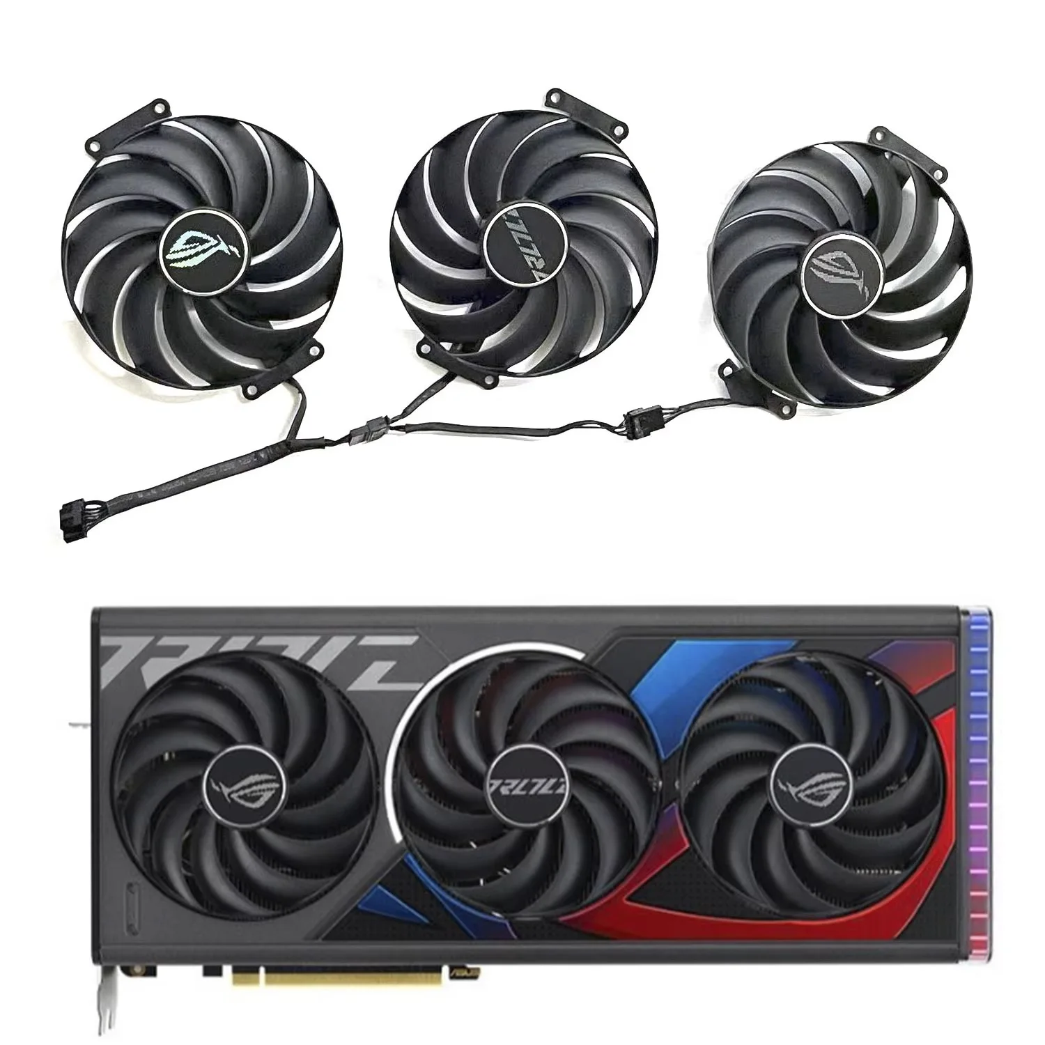 7PIN FD10015M12D 98MM RTX4070 GPU FAN For ASUS ROG-RTX4070-O12G-GAMING Raptor graphics card