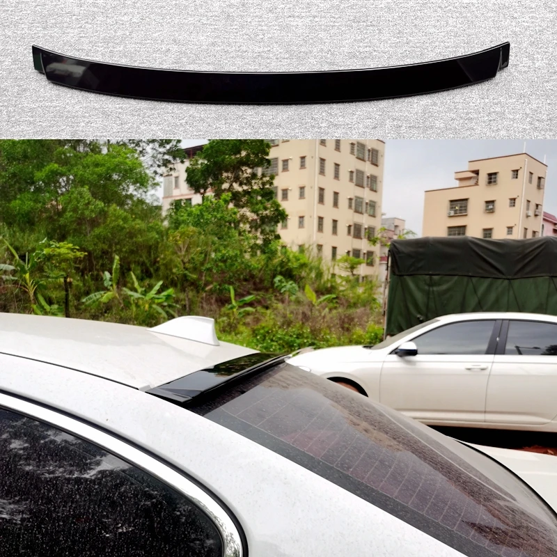 For BMW F10 5 Series 528I 535I 550I Roof spoiler 2011 2012 2013 2014 2015 2016 2017 High quality ABS carbon fiber pattern