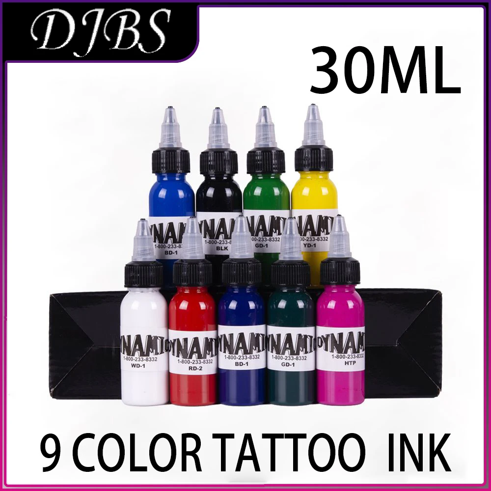 

DJBS 9 Colors 30ml Bottle Profession Tattoo Ink Microblading Pigments Suitable For Body Tattoo Art Inks For Tattoos Supplies