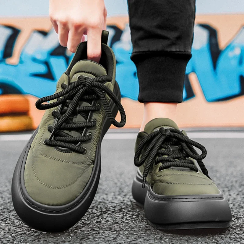 

Мужская зимняя обувь, модная повседневная обувь на открытом воздухе, высококачественные кроссовки на толстой подошве для мужчин, удобная теплая хлопковая обувь, Zapatos Hombre