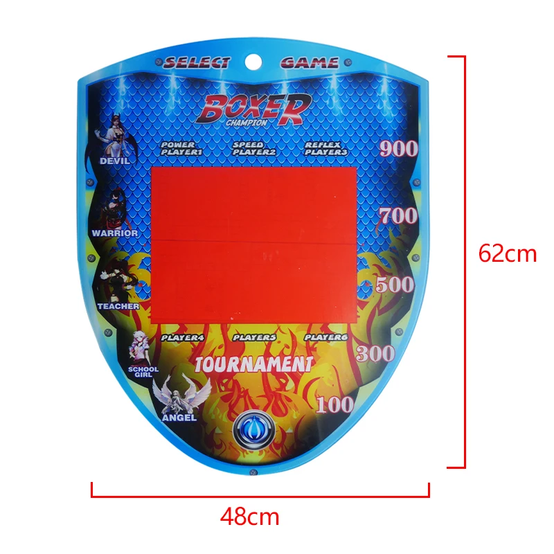 Fighting Boxing Arcade Game Punching Bag Machine Points Panel Parts