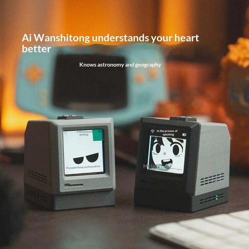 XIAOZHI AI Voice Chat Robot Desktop Ai Companion Deepseek Wake‑Up Voice Conversation Wifi Web Search Emotional Interactive Desk