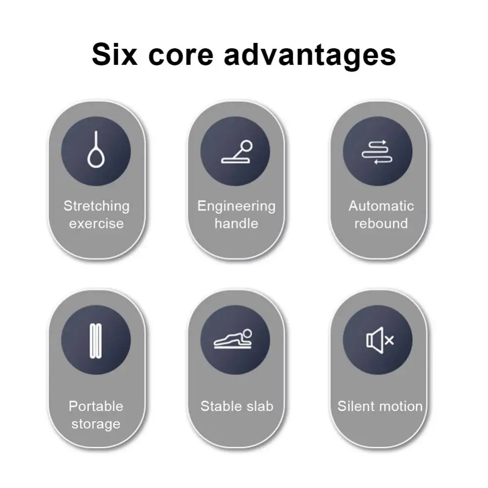 Tóner para piernas y brazos, tabla de ejercicios abdominales, plegable, ajustable, equipo de ejercicio para el hogar, multifuncional, portátil