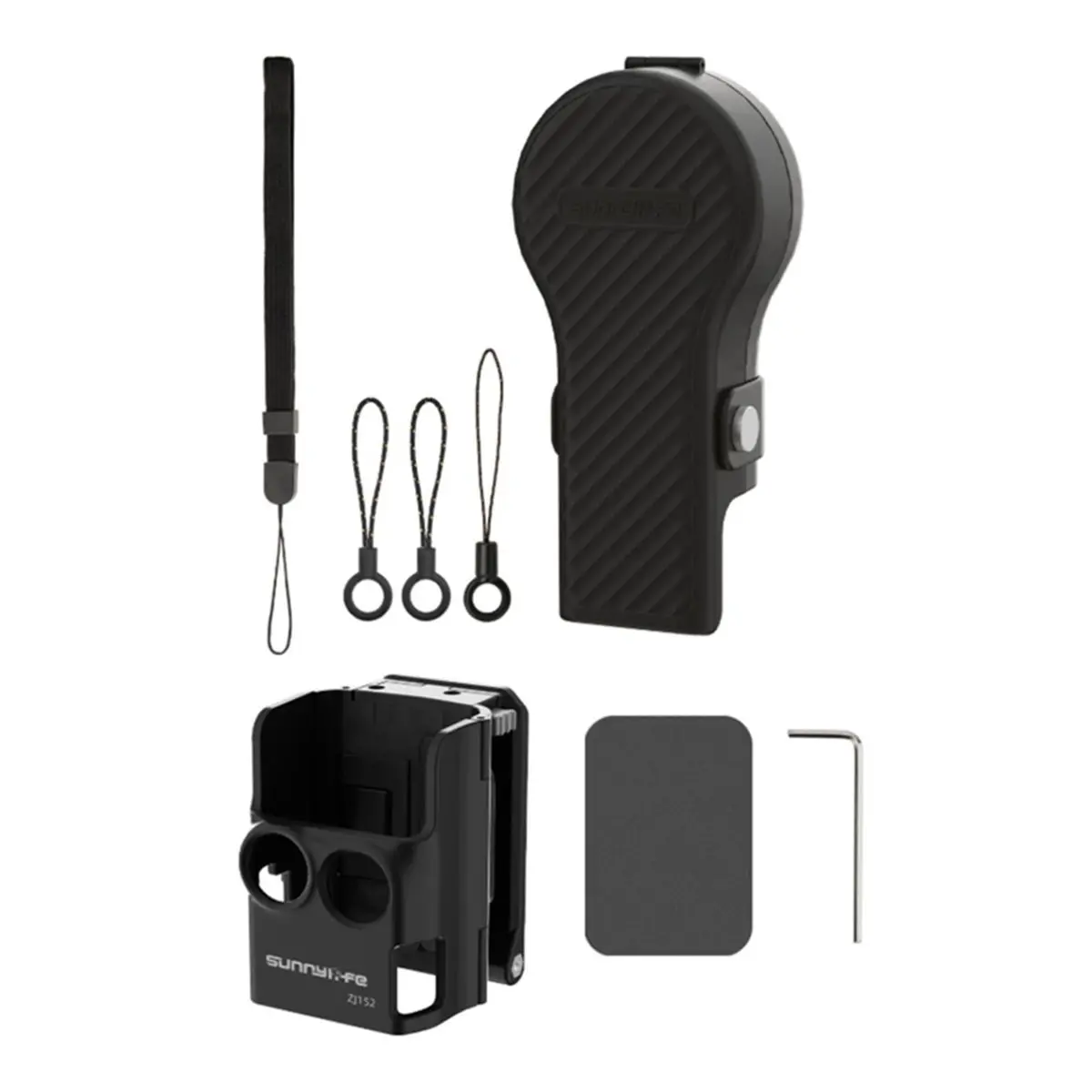 A32I  Protective Case for Pocket 4 Gimbal Lens Protector Cap with Magnetic Bracket Anti-Dust Camera Protective Cap Black
