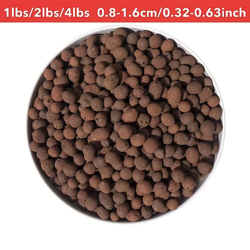 0,45kg/0,91kg Expandierte Leca-Tonkugeln Poröses Wachstumsmedium für Hydroponik Indoor-Topfpflanzen Gartenbau Drainage Dekoration – Detail 4