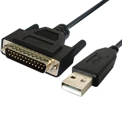 USB to DB25 Male for 18i MA CNC Rack to PC to Fanuc OI DNCLINK Cfg Parameters Backup Programming Cable