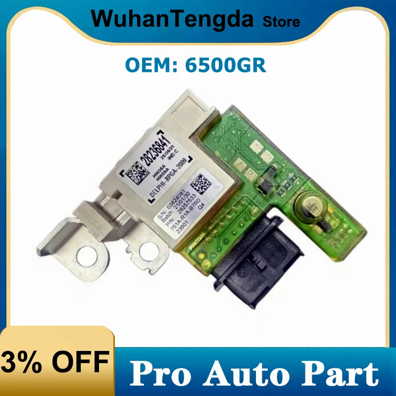 6500GR Car Fuse Box Voltage Module Battery Sensor 28257533 for Peugeot 3008 5008 308SW 308CC RCZ Citroen C4 Picasso 28236841