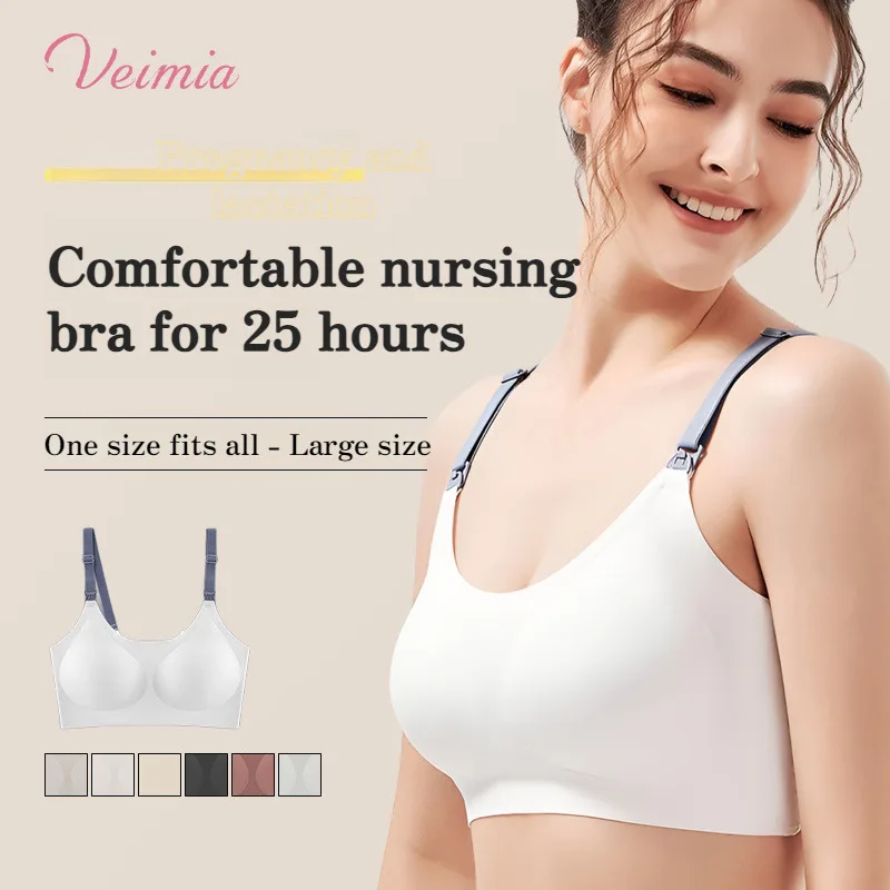 Veimia Women's Convenient Antibacterial Maternity Underwear Fairy Shield Traceless Sleep Top