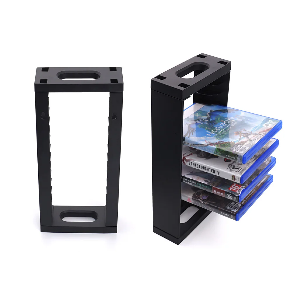 تخزين أقراص الألعاب العالمية، حامل التثبيت على الحائط TP5-5512، المتاجر 14 لعبة أو أقراص Blu-Ray لجهاز PS5/PS4/Xbox، حامل عمودي