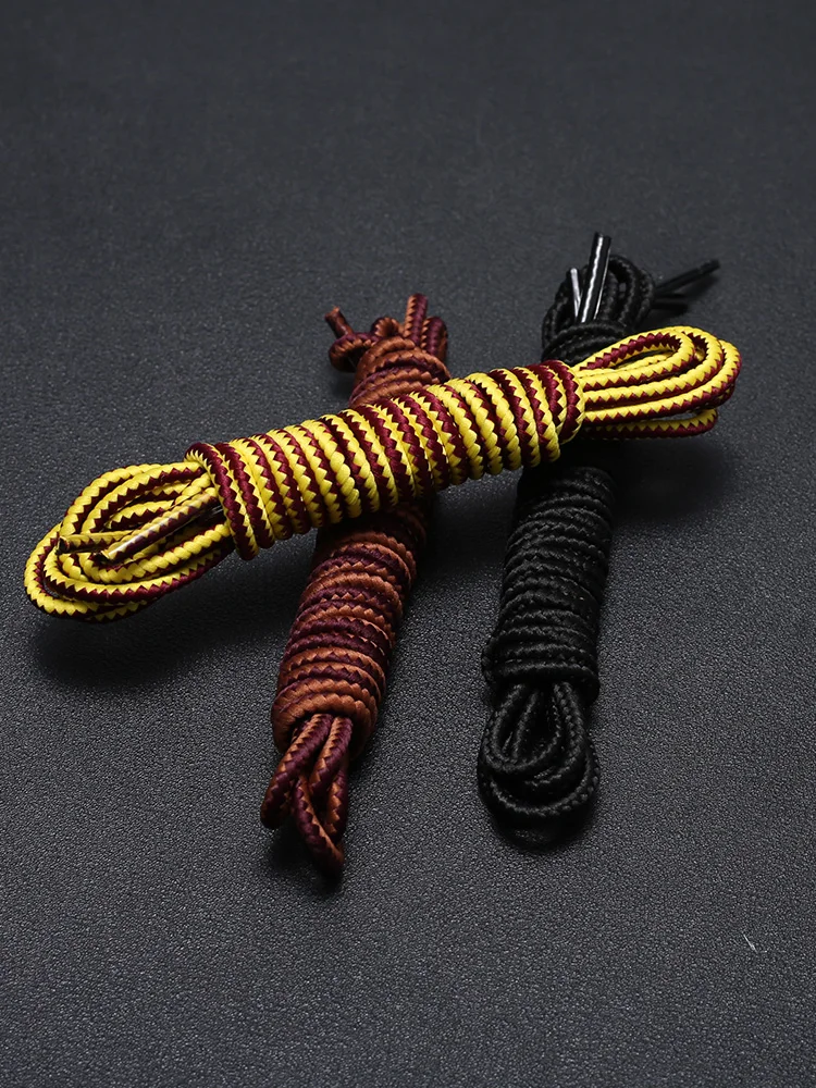 HIBERNI Circular striped woven diameter 3mm  lace casual shoe lace rope Applicable fro Timberland Boots lace