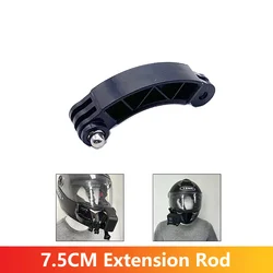 7.5cm Extension Rod Helmet Pole Mount For GoPro Hero 13 12 11 10 9 8 7 5 Insta360 SJCAM AKASO DJI Osmo Action Camera Accessories