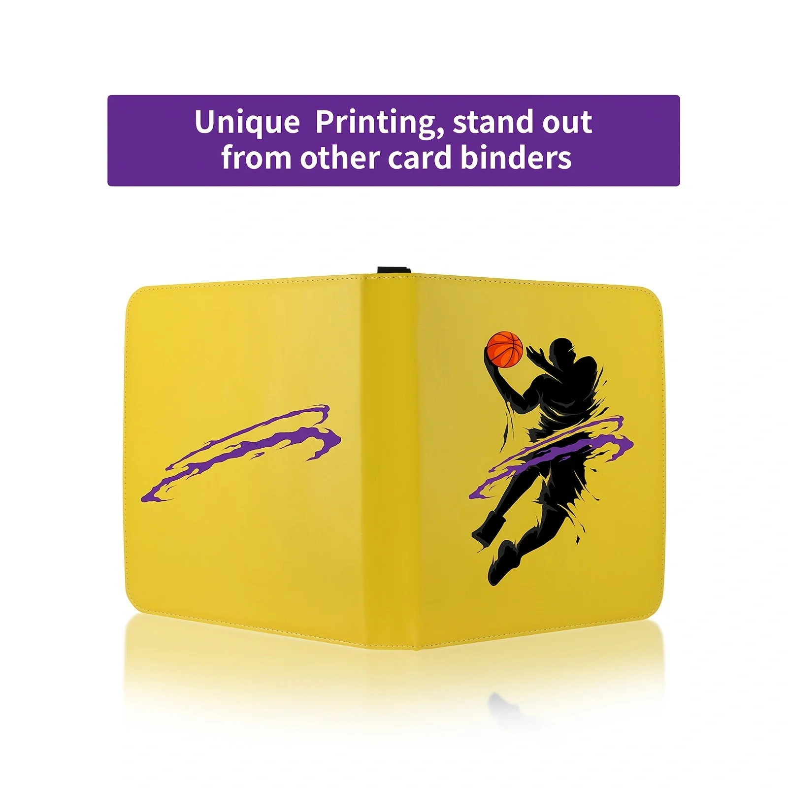 basketball card binder sleeves Basketball Trading Card Binder, Fit 900 Sport Cards 3 Ring Binder Book with  50 Binder Sheets , 9 Pocket Card Sleeves Album for