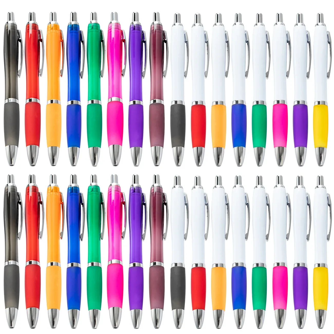 

50pc Multi Colored Gourd Pens Advertisement Plastic Ballpoint Pen Promotion Gift Pen Office Student Stationery Kawaii Stationery