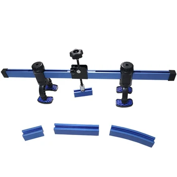 Car PDR Bridge Dent Puller Tool Kit Heavy‑Duty Aluminum Bridge Lifter With 4 Adapters For Paintless Hail Damage Repair 2