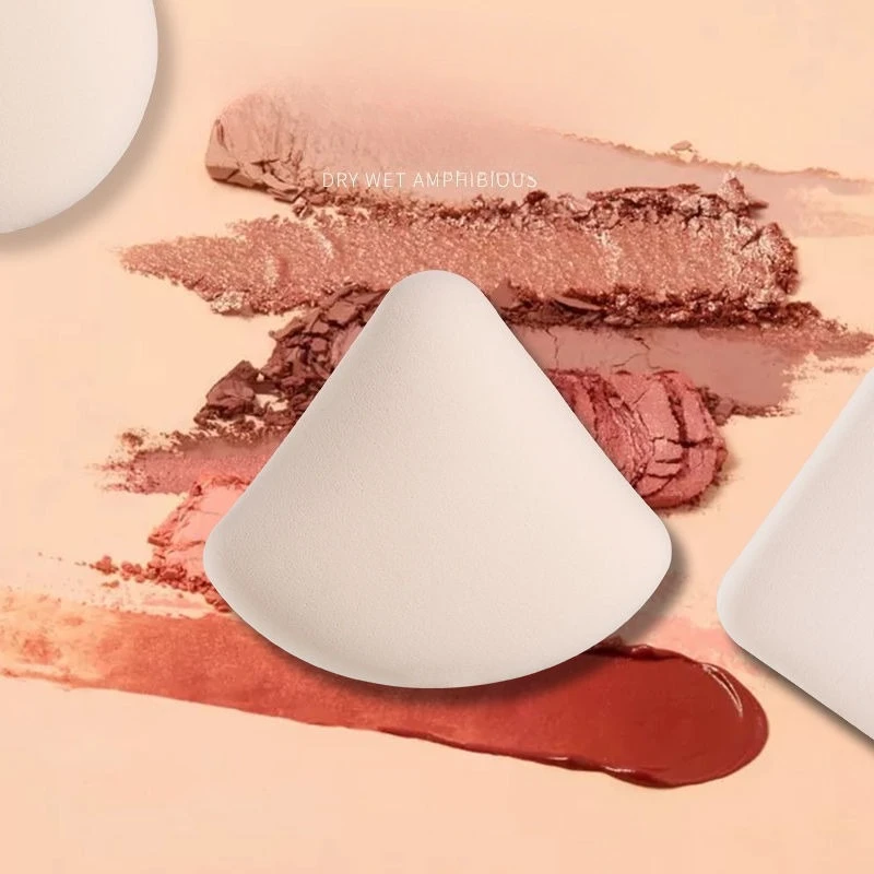 5/10 قطعة شكل مثلث مربع مستدير ماكياج الإسفنج نفخة الجافة الرطب ثنائي الاستخدام لينة القطن الحلوى وسادة هوائية الأساس مسحوق نفخة #5