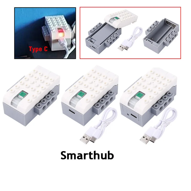 NEW 1Piece Power Electric Functions Hub We Do WeDo 2.0 Smart Hub with Rechargeable Battery fit for 45300 Core Set 45301 19071