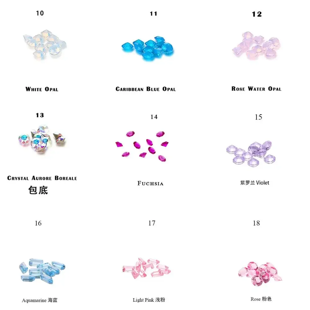 480pcs Crystals floating charms for Living glass locket