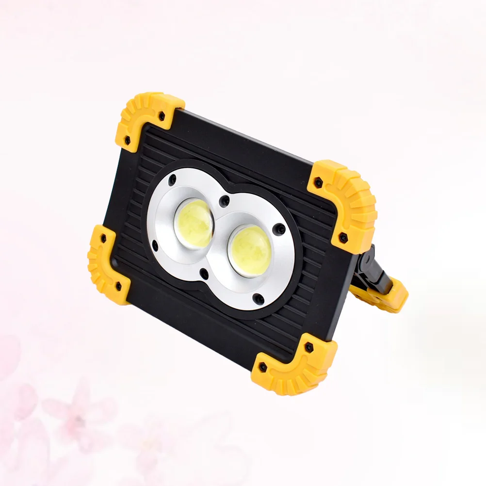 Mini lampada da lavoro Cob da 20 W, ricaricabile di emergenza per cantiere, per attività all'aperto, campeggio, escursionismo, pesca, barbecue