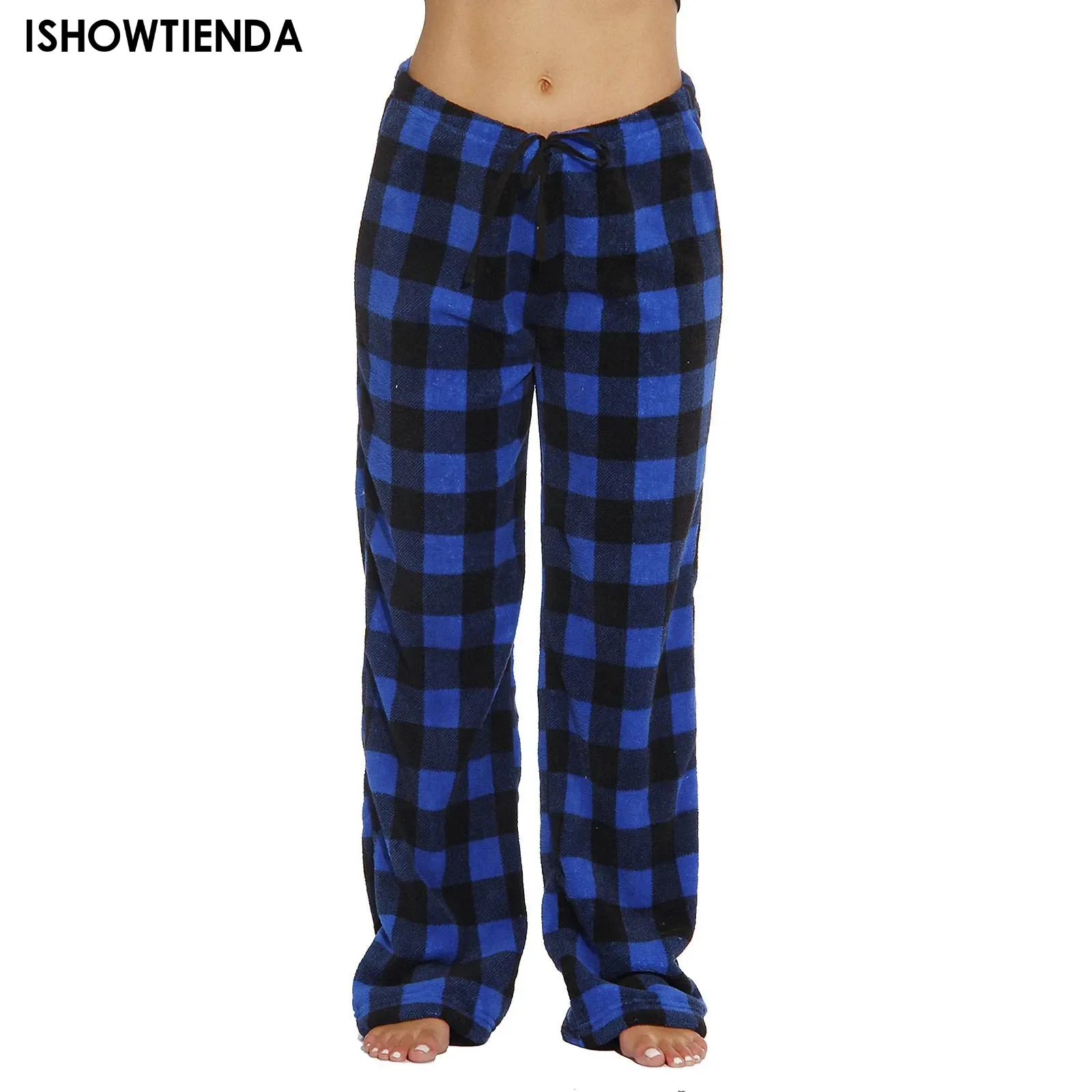 Women Christmas Pants Pajama Pants Autumn Winter Plaid Printed Pants Fashion Casual Wide Leg Pants Clothing Streetwear Pants