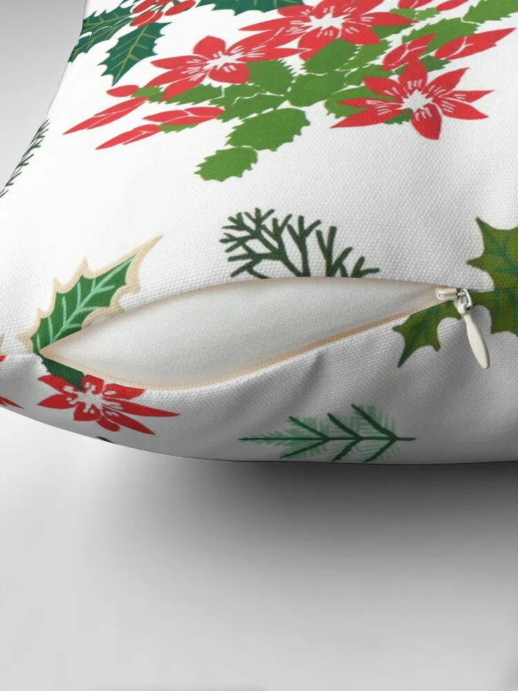 Deck the halls with holly! Throw Pillow Marble Cushion Cover Cushions Home Decor pillow