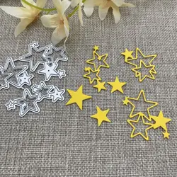 Star Cluster Metal Cutting Dies Stencils For DIY Scrapbooking Decorative Embossing Handcraft Die Cutting Template Mold