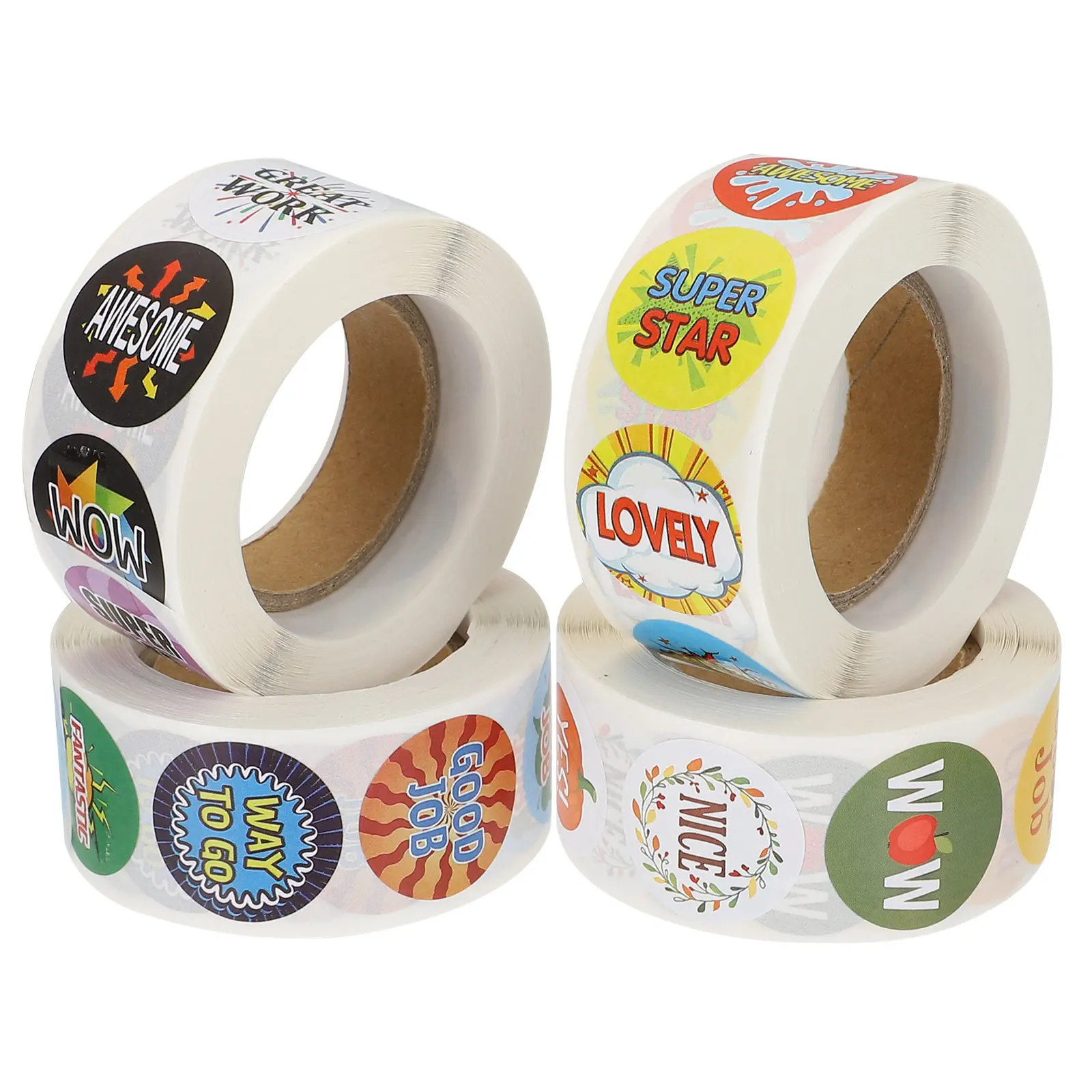 4 Rolls Reward Stickers Motivational Decals Classroom Reward Sticker Classroom Decal Teacher Supplies Sticker