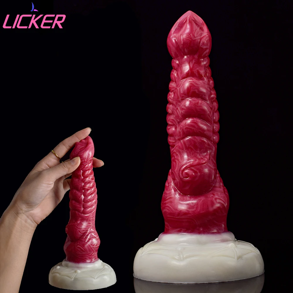 

LICKER Wolf Artificial Wearable Dildo Cock Goods Adults Game Toys For Female Masturbator Vaginal Massage Pleasure Sex Penis