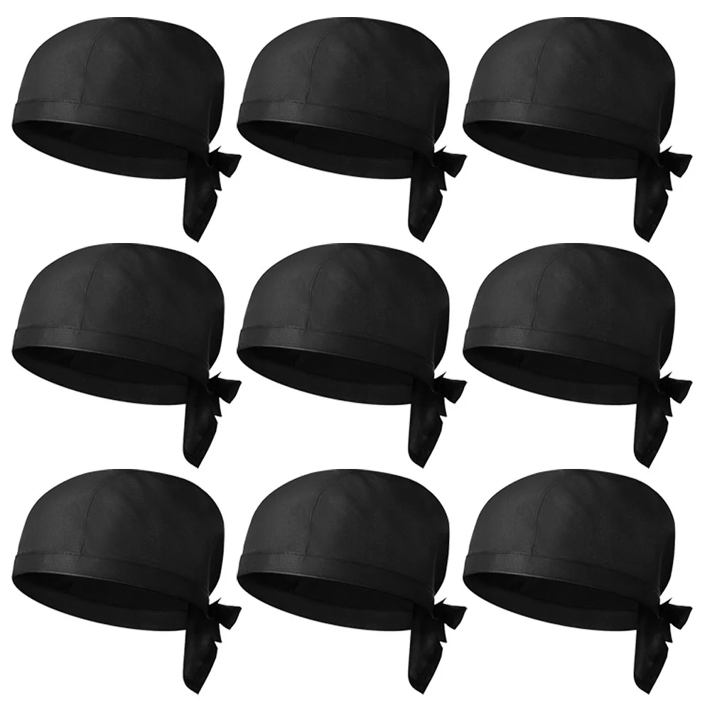 9 Pcs Chef Hat Cook Working Uniform Restaurant Service Cap Restaurants Cotton Hats Kitchen Cooking