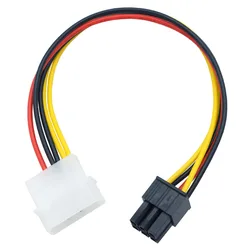 1pc IDE 4pin Male to 6pin Female Graphics Card Power Supply cable  Extension Conversion PCIe PCI-e Adapter