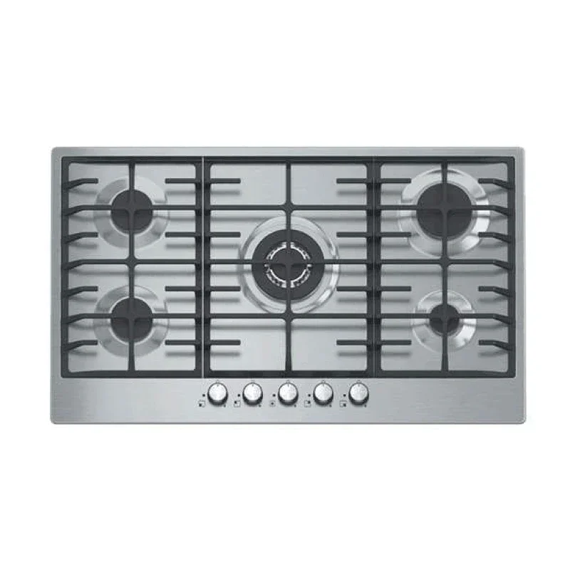 China Factory Kitchen Appliances built in gas stove built in gas hob Heavy Cast Iron Support 5 burner gas cooker