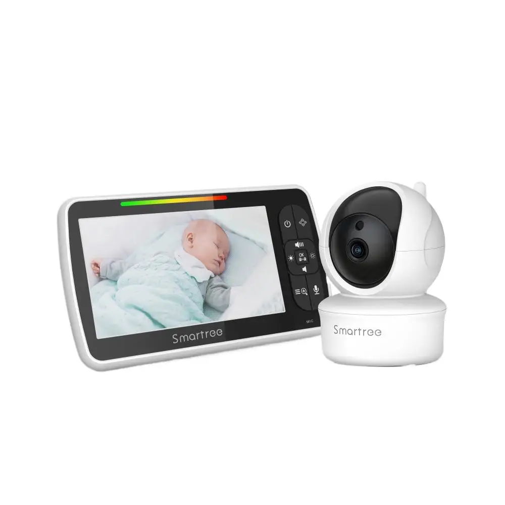 Hot Sale Brand 5-inch Large Screen Factory Direct Sale 360 Degree Shaking Baby Monitor