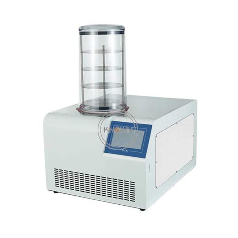 Kleine Desktop Vacuüm Vriesdroger Machine Multifunctionele Dehydrator voor Groenten Fruit Cordyceps Medicinale Laboratorium