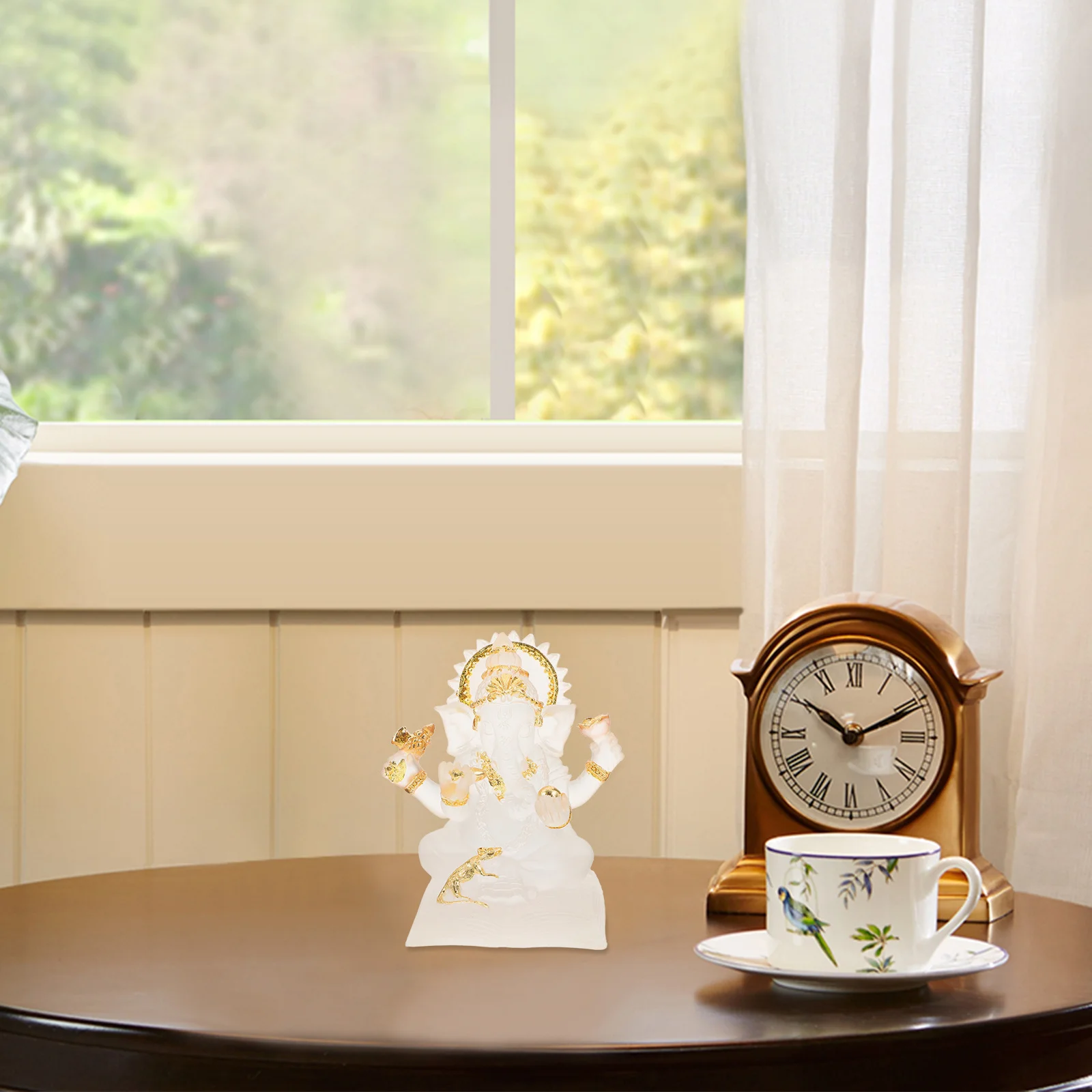 

Resin Ganesha Decoration Indian God Statue Elephant Sculpture Home Altar Table Decor Handcrafted Sacred Ganesha Figurine