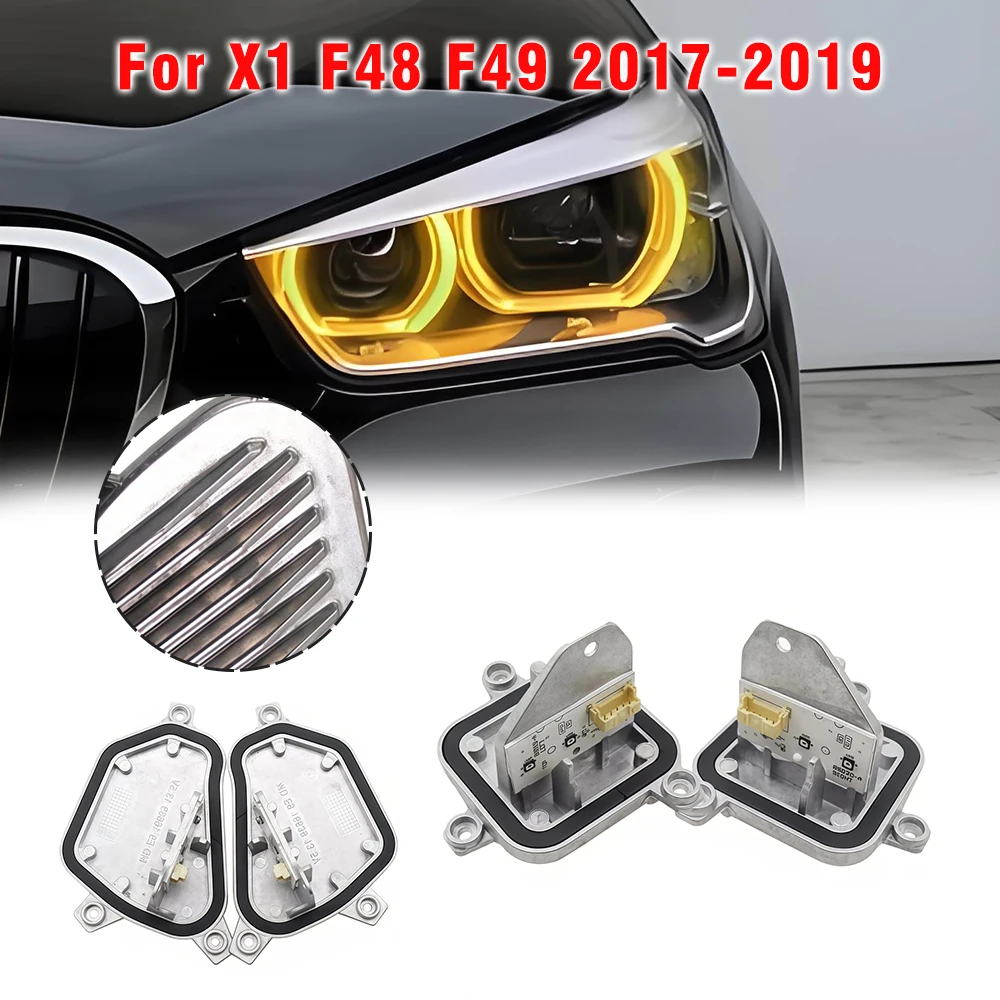 

Angel Eye DRL Board 63117428791 428792 For BMW X1 F48 2017-2019 LED Headlight Yellow Amber Blue Red Daytime Running Light Module