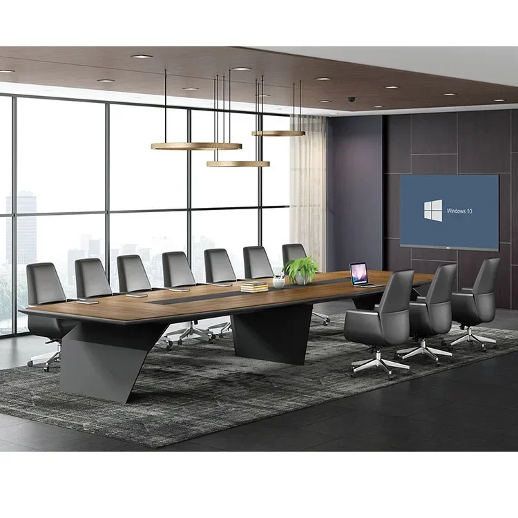 

Meeting Board Room Wood 10 Person Modern Conference Table