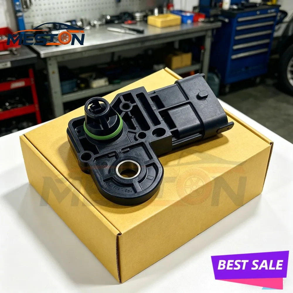 Nuevo sensor MAP de presión de sobrealimentación del colector de admisión 55568175 compatible con Buick Encore Chevrolet Cruze Sonic Trax 0281006077