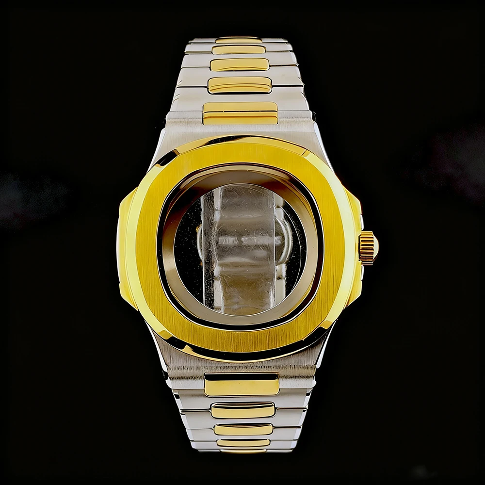 NH35/NH38 case custom logo case men's watch stainless steel  sapphire glass Suitable for NH35/NH38 movement watch accessories