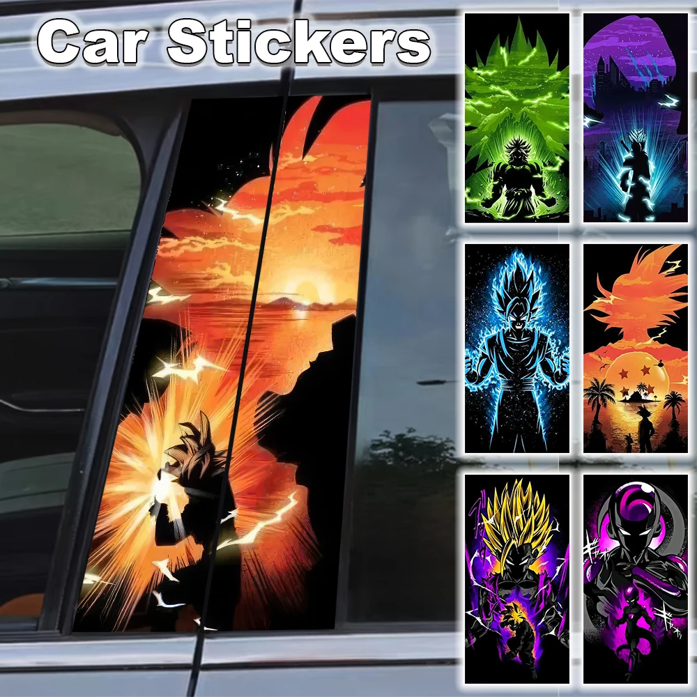 

Dragon Ball Car B Pillar Sticker Decal Waterproof Self-adhesive Poster Peel Stick Scratch Resistant Anime JDM Accessorie Gift