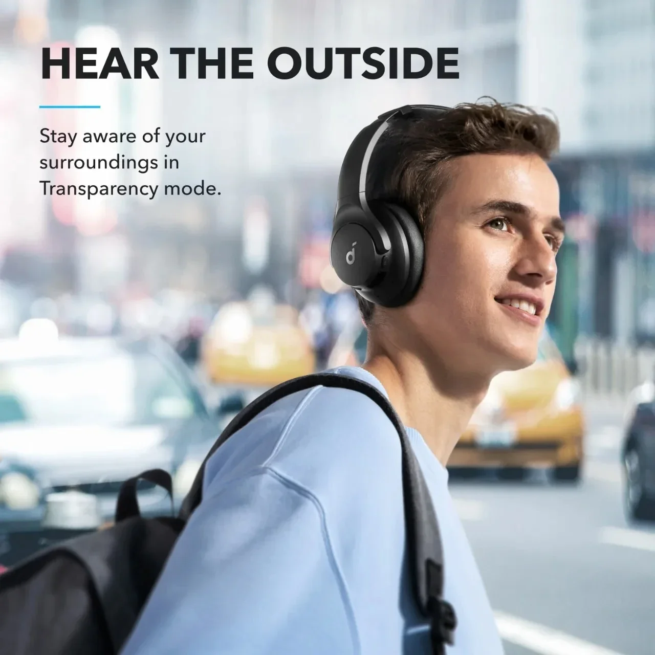 الأصلي Soundcore Q20i سماعة لاسلكية تعمل بالبلوتوث سماعة الرأس الهجين نشط إلغاء الضوضاء فوق الأذن الأجهزة المزدوجة توصيل مع ميكروفون