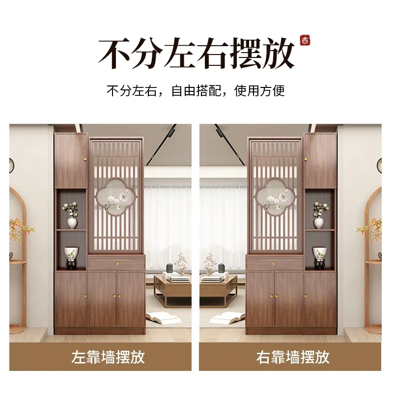 Entering the home is facing the door, entry door, entrance door cabinet, living room screen solid wood partition cabinet