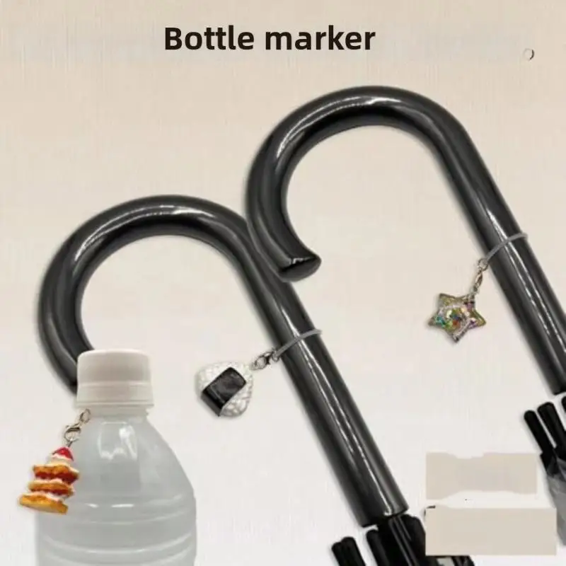 5/10 Stück Silikon-Regenschirmgriff-Ringe, flexibles Material, sicherer Karabinerverschluss zum Aufhängen kleiner Gegenstände, DIY-Bastelzubehör – Detail 3