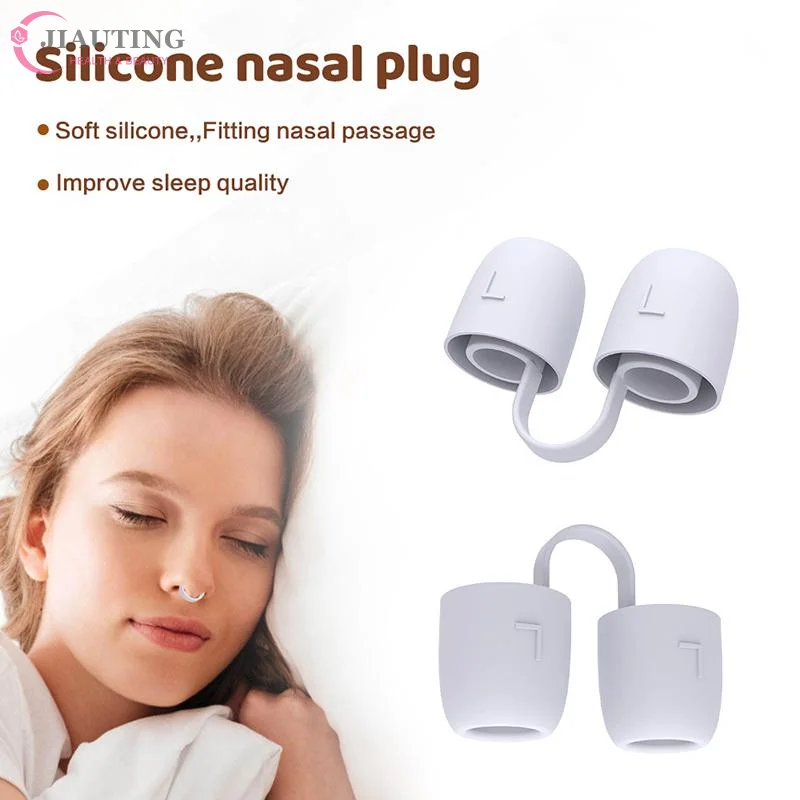 3Pc Silicone Nose Clip Anti-snoring Nose Clip Nasal Dilator Stop Snore Aid Nose Breathe Strips Easy Breathe Improve Sleeping Aid