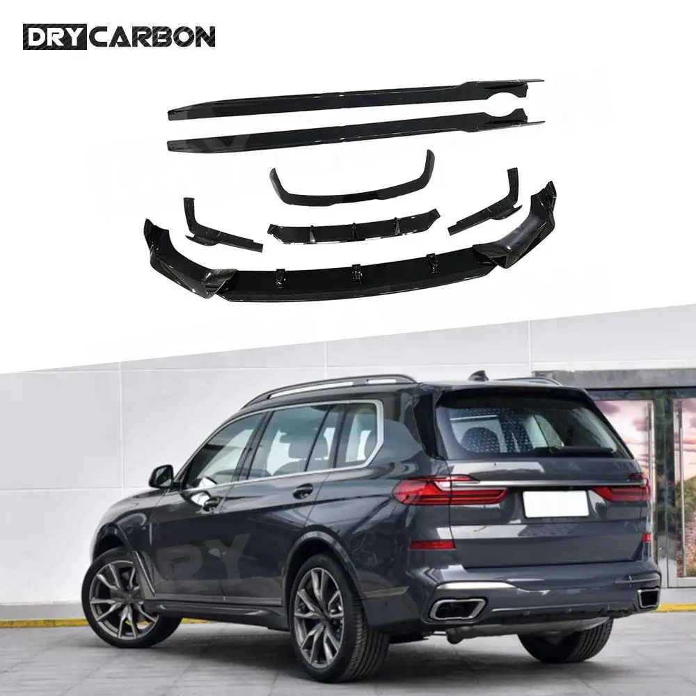 

Carbon Fiber Front Lip Chin Side Skirts Rocker Panels Rear Diffuser Lip Splitters Rear Spoiler for BMW X7 G07 M Sport 2019-2021