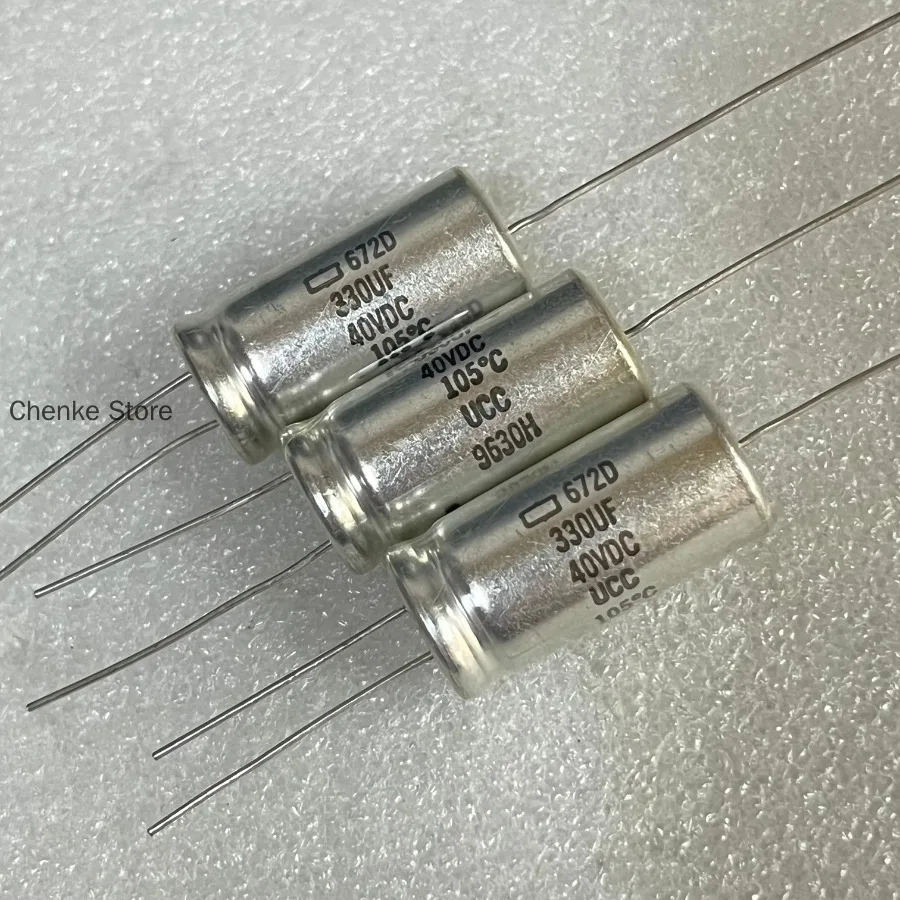 5PCS/New American 672D Series 330UF 40V Direct Insertion Gallbladder Audio Capacitor