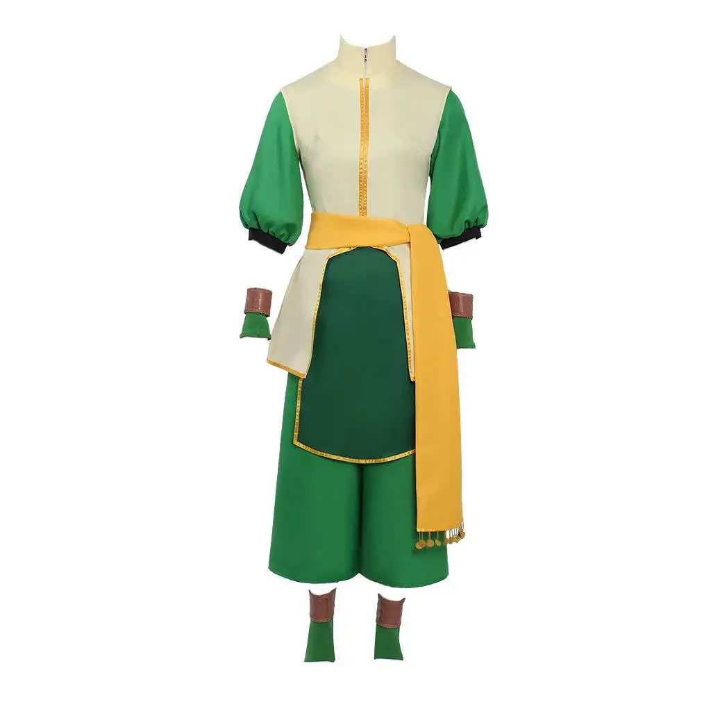 Toph Beifong Cosplay Costumes Anime Avatar The Last Airbender Cosplay Sets Tops Pants Wigs Comic Con Roleplay Unisex