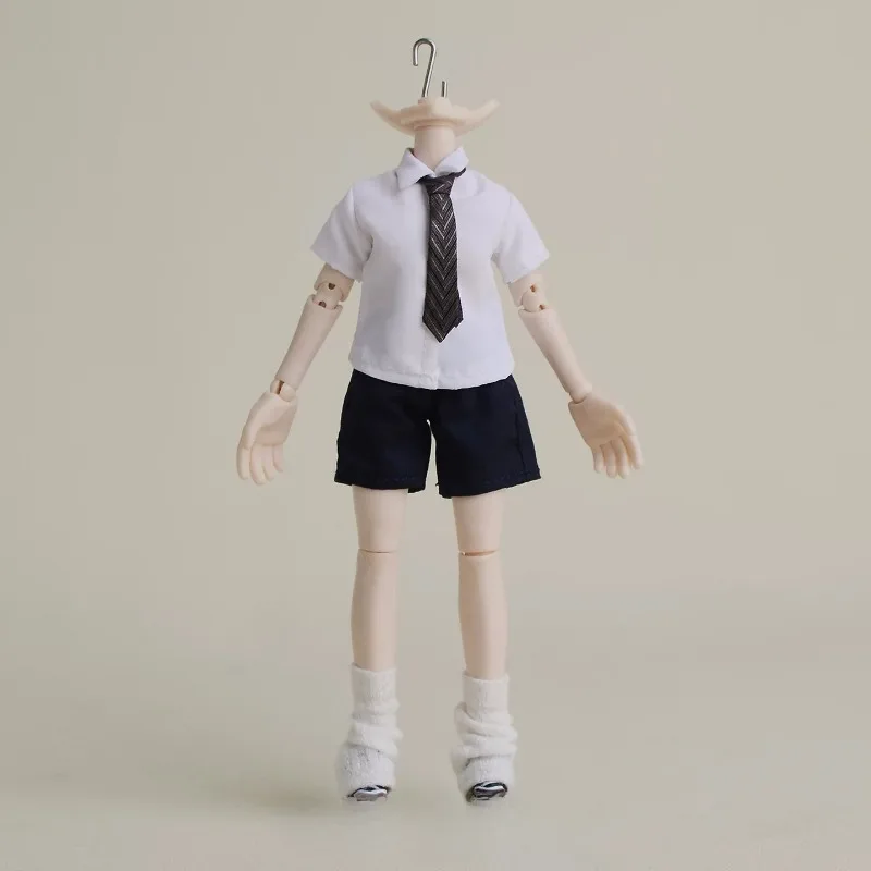 Maßstab 1:12, College-Stil, Anzug, Hemd, Weste, Shorts, Soldatenkleidung, Modell, passend für 6'' Romankey Actionfigur, Körper, Asi 3.0 BJD-Puppe – Detail 5
