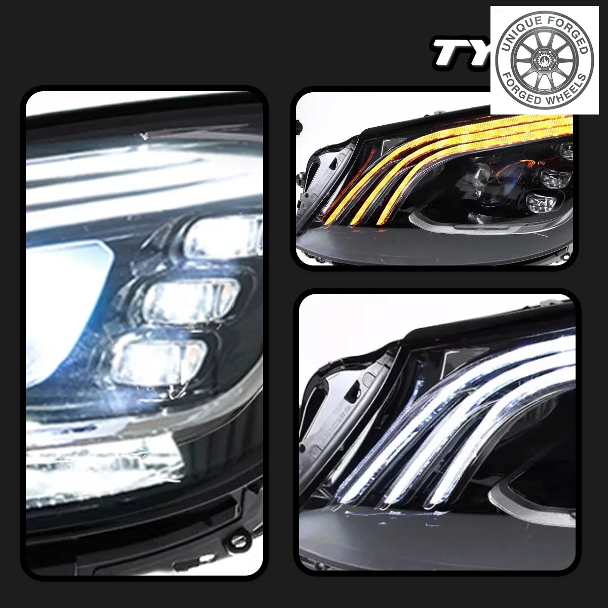 

BC Car For S-Class W222 Headlight 2014-2018 Upgrade 2019 Modified to New DRL Dynamic Turn Signal LED Auto Accsori