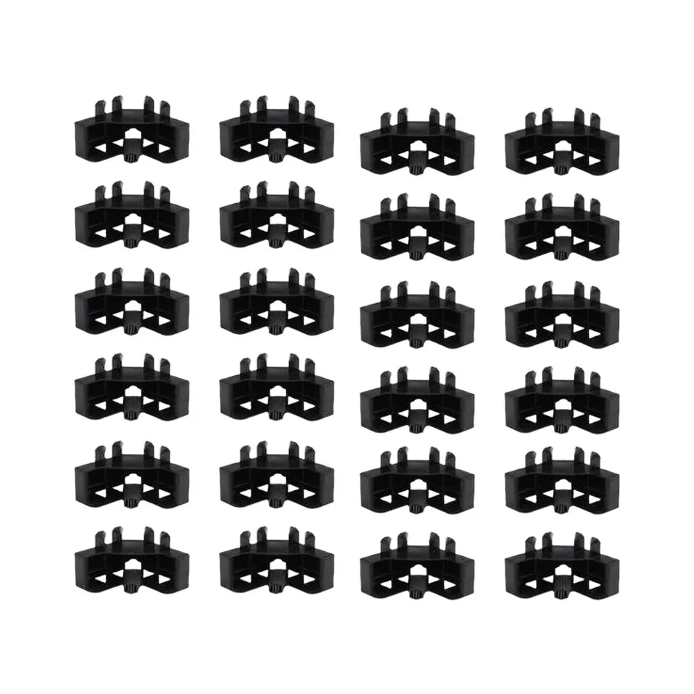 24pcs Black Solar Panel Corner Protectors 30mm 33mm 35mm for For stacked Photovoltaic Modules Transport Safety